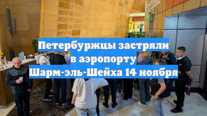 Петербуржцы застряли в аэропорту Шарм-эль-Шейха 14 ноября
