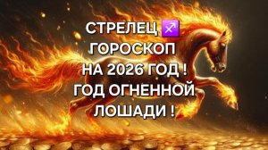 СТРЕЛЕЦ!♐ ГОРОСКОП НА 2026 ГОД!