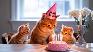 😹Маленькие котятки поздравляют свою маму кошечку с Днём Рождения🔥