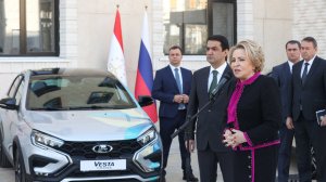 Выступление Председателя Совета Федерации Валентины Матвиенко на церемонии передачи автомобилей