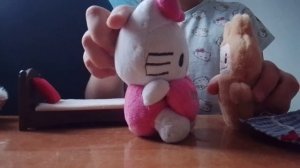 Китти и лабубу собираются в школу 🏫 Лиля с хомяками🐹🐹