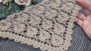 ✨ Роскошный узор для шали крючком ✨