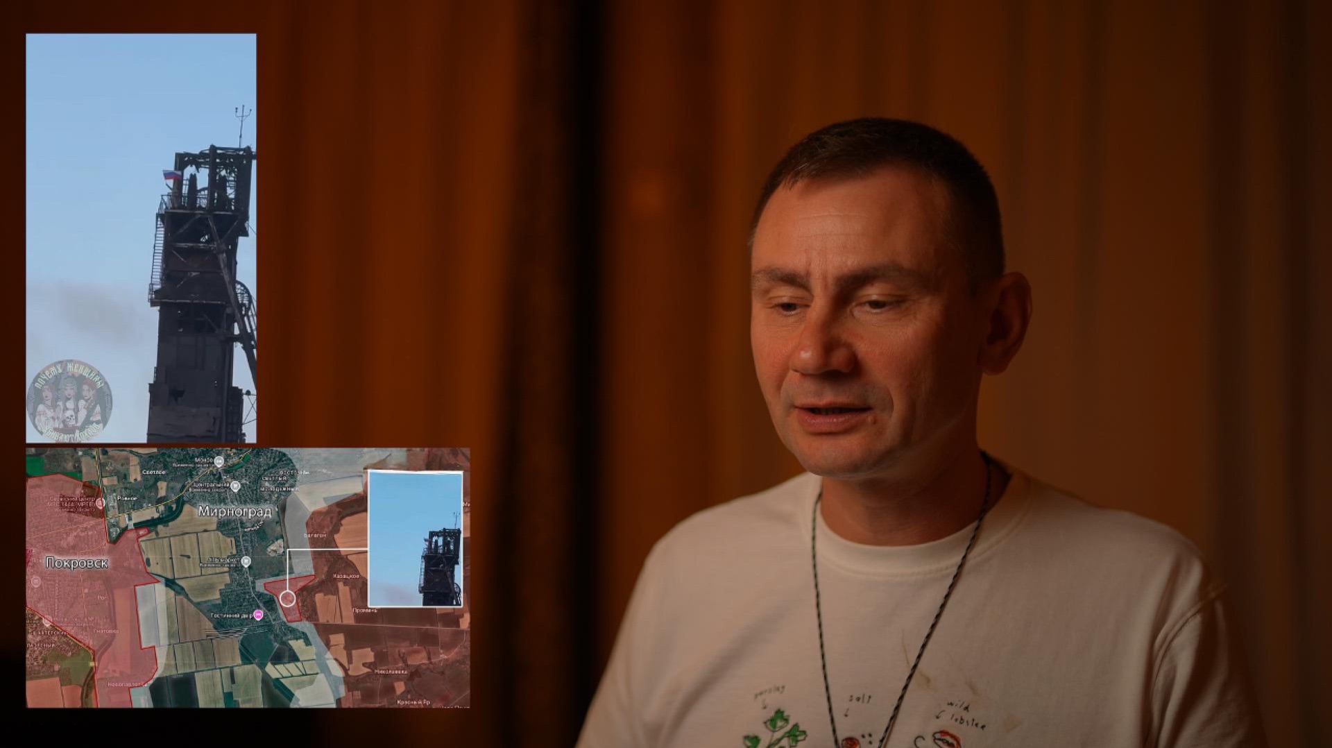 Флаг над шахтой Мирнограда смотреть онлайн