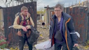 Вывод мирных жителей из Красноармейска