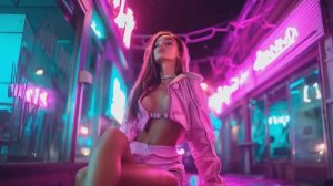 Видео и музыка сгенерированное нейросетью