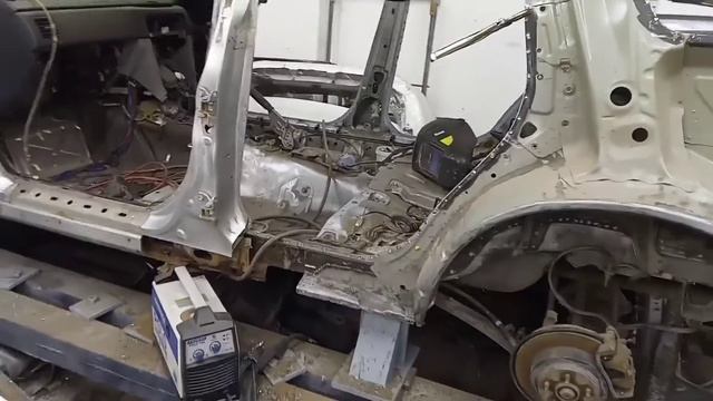 Subaru Forester кап. ремонт кузова часть 6 окончание сварочных работ