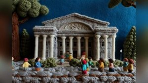 Вязаный город. Тёплая и душевная красота. Супер!