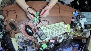 проверка кнопок на модуле управления холодильником Saamsung RL34