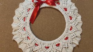Новогодний венок макраме мастер-класс. Украшения на новый год своими руками