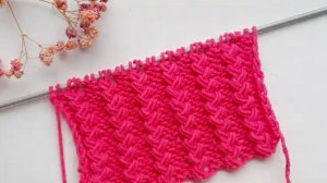 Очень простой узор спицами - Вязание спицами для начинающих