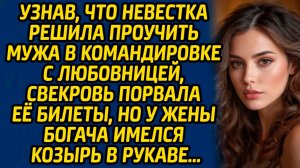 Узнав, что невестка решила проучить мужа в командировке с любовницей, свекровь порвала её билеты...