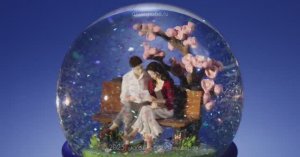 Снежный шар - шар со снегом - История любви - музыкальная шкатулка