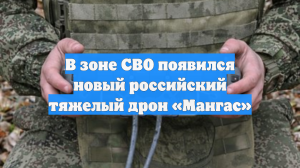 В зоне СВО появился новый российский тяжелый дрон «Мангас»