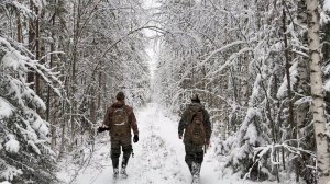 Охота в ЛЕСНОЙ СКАЗКЕ! ПЬЁМ ЧАЙ У КОСТРА. Прошли 15 км.