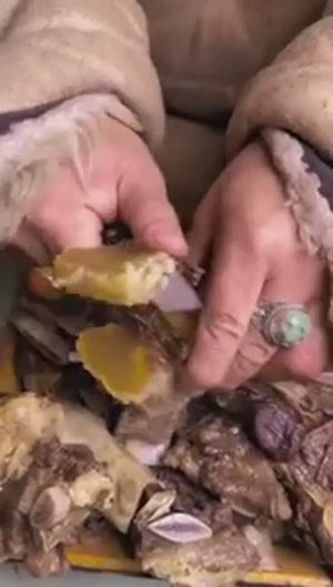 Первобытные монголы, живущие в снегу! #Еда #Кулинария #Монголия