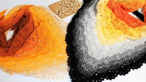 Бактус "Осень в окошке". Мастер-класс по вязанию. Свяжет даже новичок!!