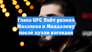 Глава UFC Уайт разнял Махачева и Маддалену после дуэли взглядов