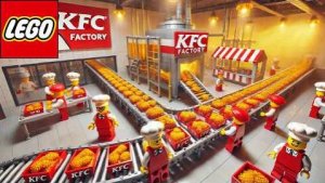 Фабрика LEGO автоматически готовит жареную курицу в стиле KFC