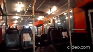 ВЗТМ-5284. (329) Брутальный вечерний полёт по 7 маршруту Брутальный вид салона.. Петрозаводск.