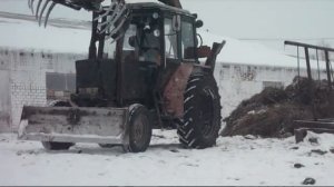 Погрузка и возка сена. МТЗ-82.1 Часть 2.