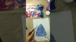 Мастер-класс открытка к новому году - новогодняя ель гуашью