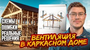 ВЕНТИЛЯЦИЯ В КАРКАСНОМ ДОМЕ/СХЕМЫ/ОШИБКИ/РЕШЕНИЯ