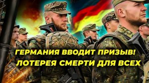 Призыв в Германии! Всех мужчин ждет медосмотр и армия по ЖРЕБИЮ?