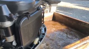 Запуск лодочного мотора Honda BF40, 2009 год.