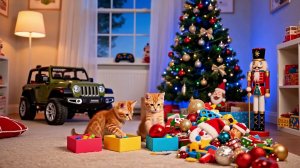 Котики - подготовка к Рождеству