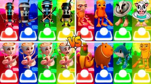 МЕГАМИКС КАПУЧИНО АССАСИНО 🆚 БАЛЕРИНА КАПУЧИНО 🆚 ДРУГИЕ БРЕЙНРОТ МЕМЫ | Tiles Hop №281-284