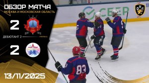 ОБЗОР КРЕПОСТЬ - ПАТРИОТ / 13.11.25 / ОХЛ МОСКВА / ДИВИЗИОН ДЕБЮТАНТ 2
