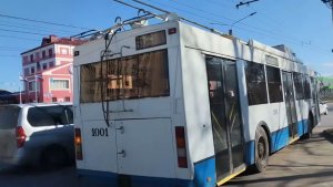 Поездка на троллейбусе Тролза-5275.03 «Оптима» № 1001, маршрут 5