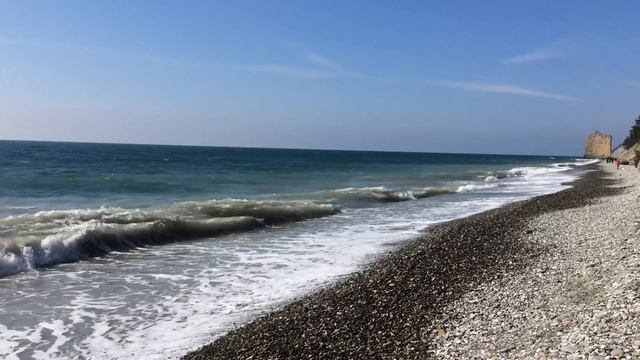 пляж. Скала Парус. март 2016