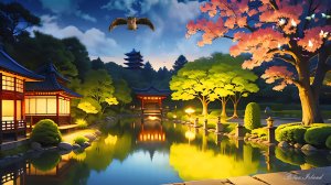 ОЧЕНЬ КРАСИВАЯ УСПОКАИВАЮЩАЯ МУЗЫКА ДЛЯ СНА В ЯПОНСКОМ ПАРКЕ 🎵 РАССЛАБЛЯЮЩАЯ МУЗЫКА ДЛЯ ДУШИ