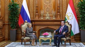 Встреча Валентины Матвиенко с Президентом Республики Таджикистан Эмомали Рахмоном(3)