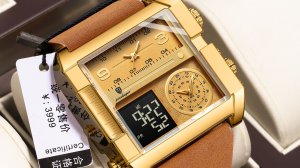 Новые супер-роскошные мужские многофункциональные часы POEDAGAR с электронным и кварцевым механизмом