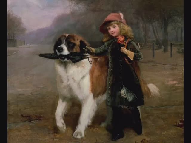 Чарльз Бертон Барбер (1845–1894) — британский художник. Портреты детей и животных. Часть 1