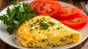 Омлет с творогом в духовке