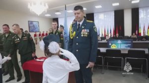 Посвящение в кадеты первоклассников благовещенского лицея № 6