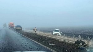 Туман, видимость плохая, но все торопятся