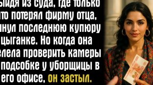 Выйдя из суда, где только что потерял фирму отца, кинул последнюю купюру цыганке. Но когда она...