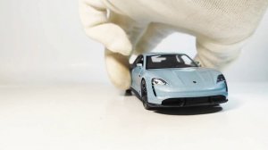 Масштабная модель автомобиля Porsche Taycan Turbo S в масштабе 1:40))из моей коллекции))