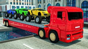 Большие выбоины в городе, большие транспортные средства и большие пльм о полицейском грузовик