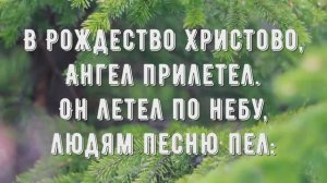 В Рождество Христово ангел прилетел - минус мой 1