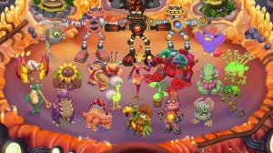 Фанатское Зеркальное Огненное Убежище - Вся Песня (My Singing Monsters, Мои Поющие Монстры, Msm)