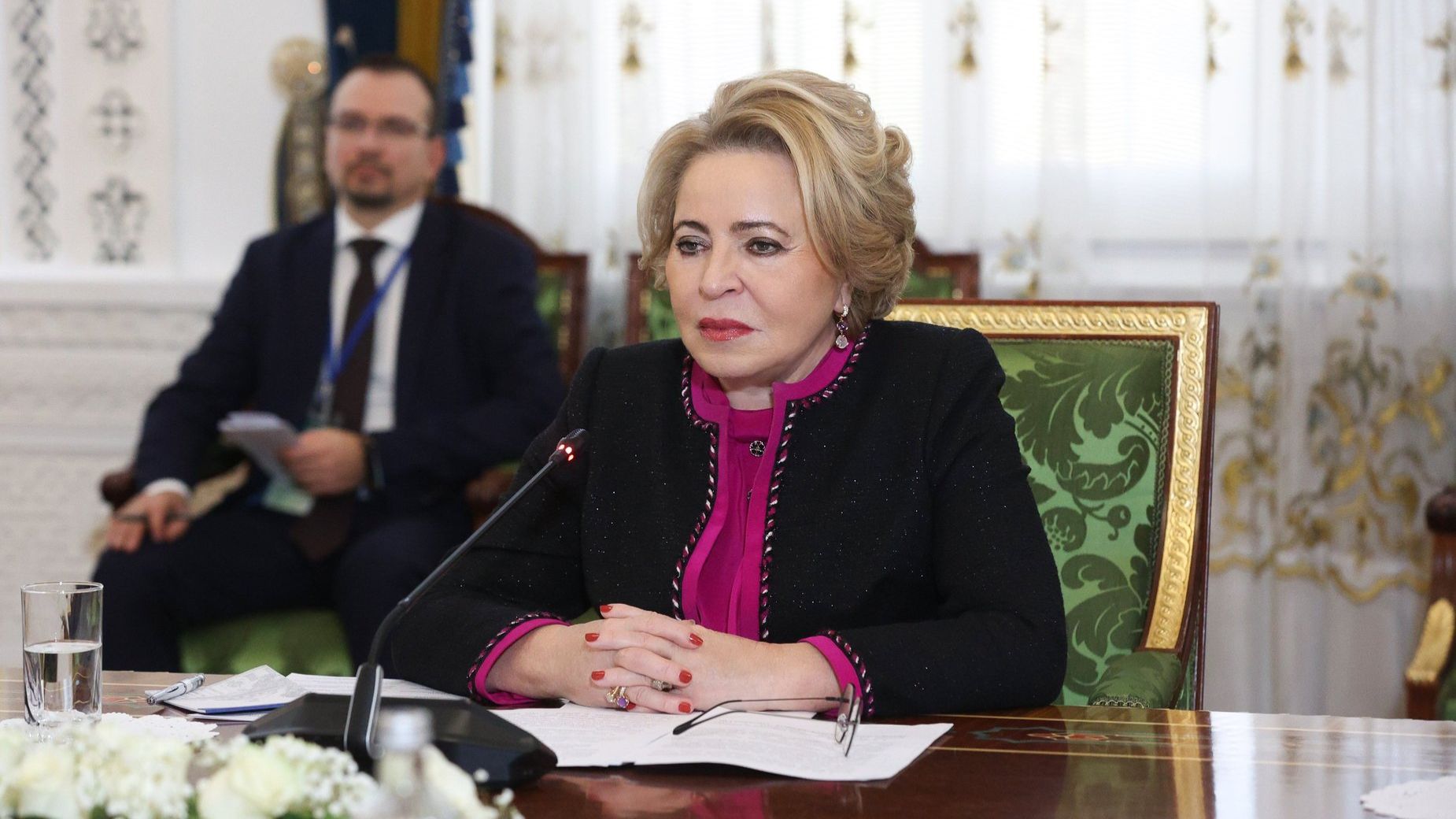 Встреча Валентины Матвиенко с Председателем Сената Парламента Казахстана Мауленом Ашимбаевым