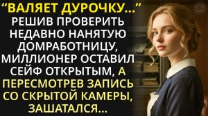 Богач проверил домработницу, не заперев сейф. А просмотрев запись скрытой камеры, не поверил глазам