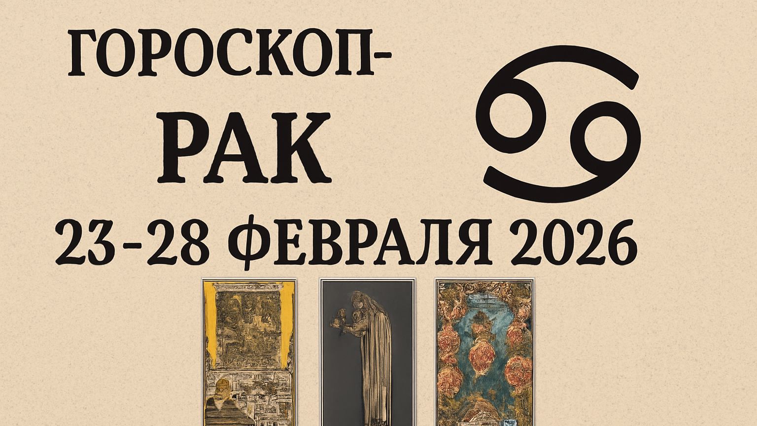 Таро-прогноз для Рака на 23–28 февраля 2026 | Интуиция, перемены и новые решения 🔮♋ смотреть онлайн