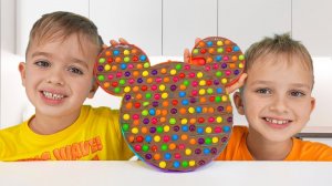 Влад и Никита играют в шоколадный поп ит челлендж!