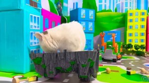 Настя и папа рассказывают как с пользой использовать игрушки в День Земли.